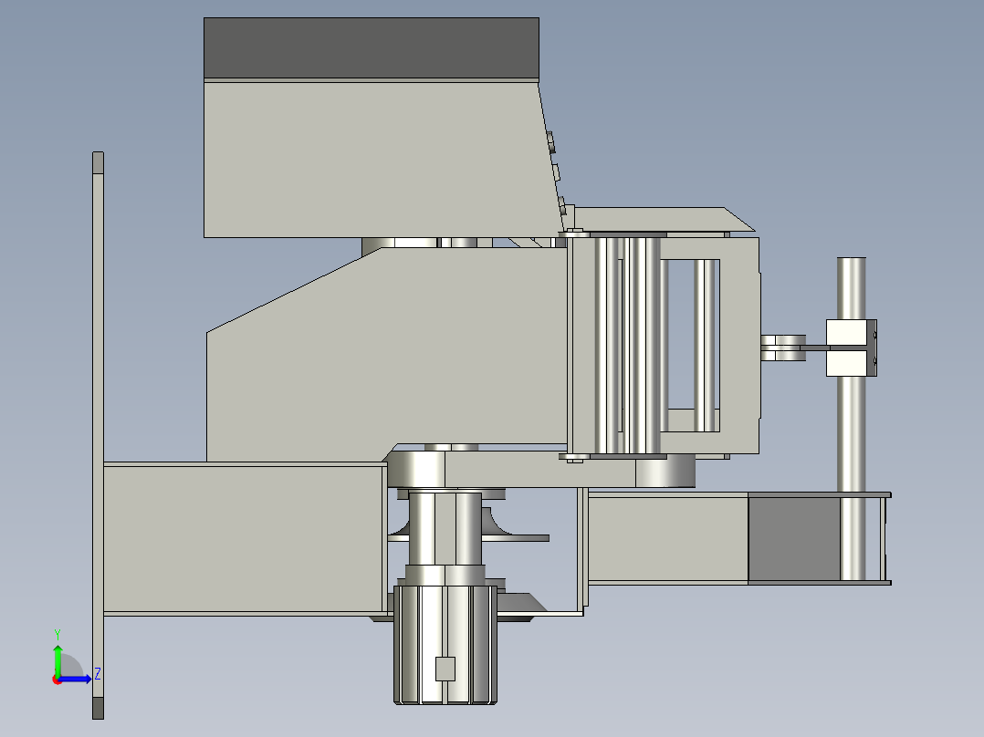 开卷机设备左视图