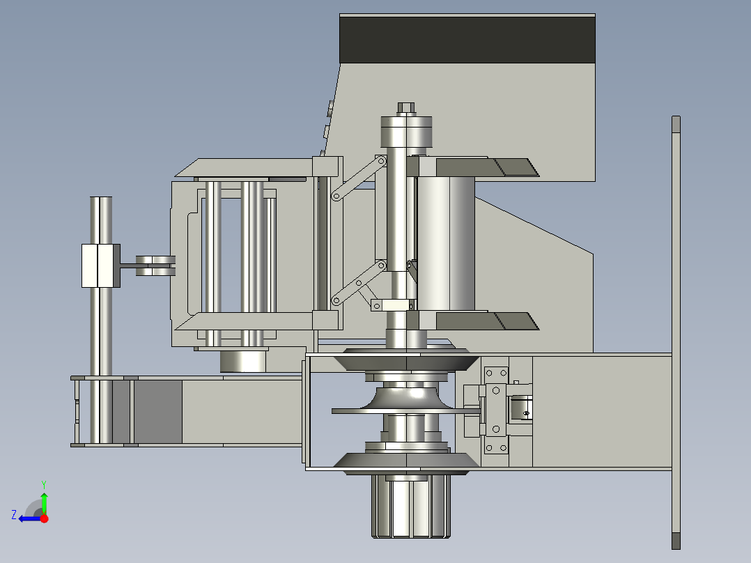 开卷机设备右视图