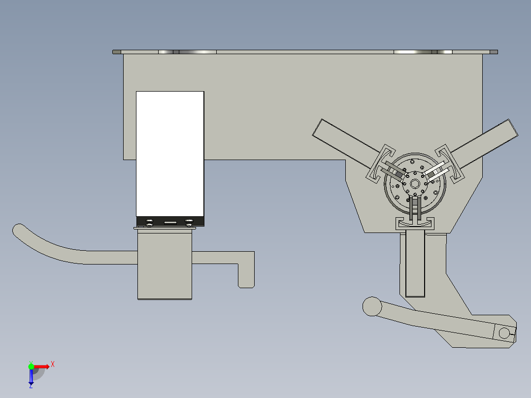 开卷机设备俯视图