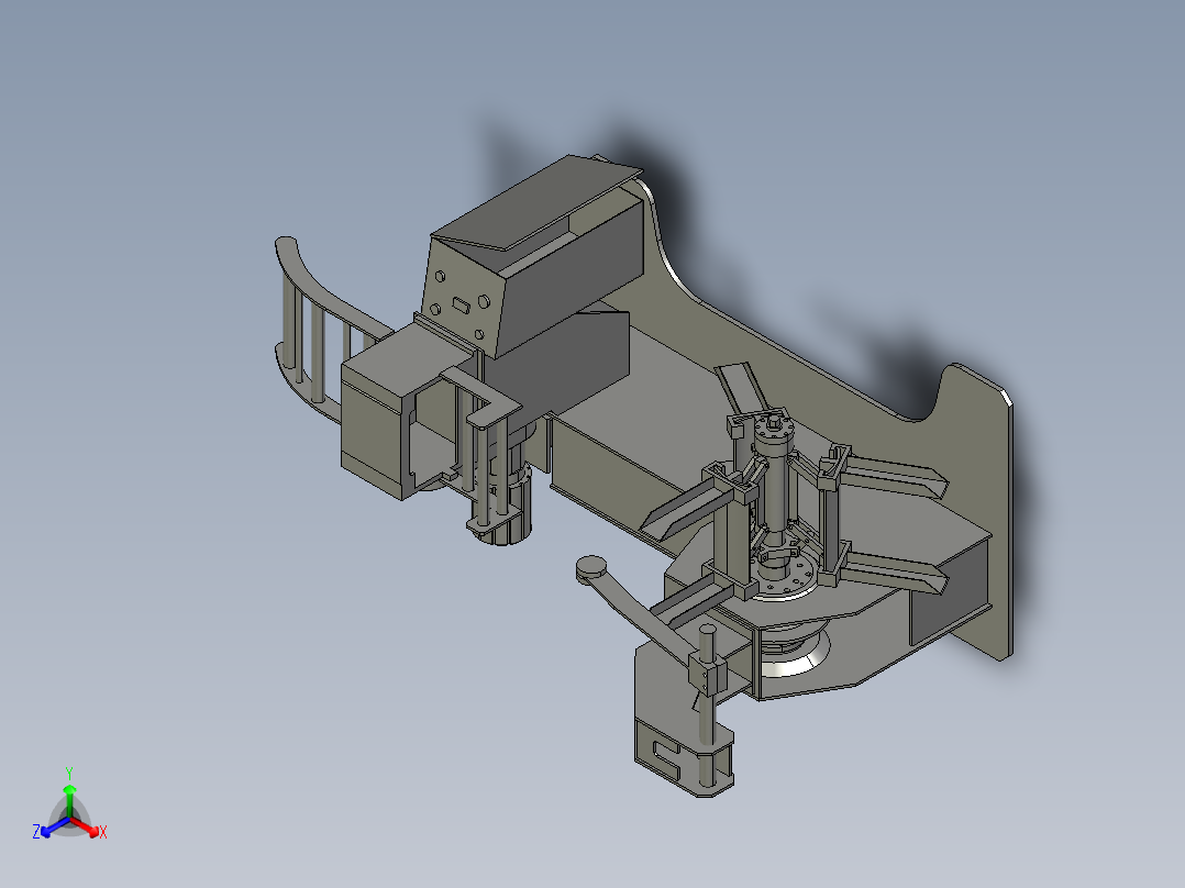开卷机设备正等轴测图