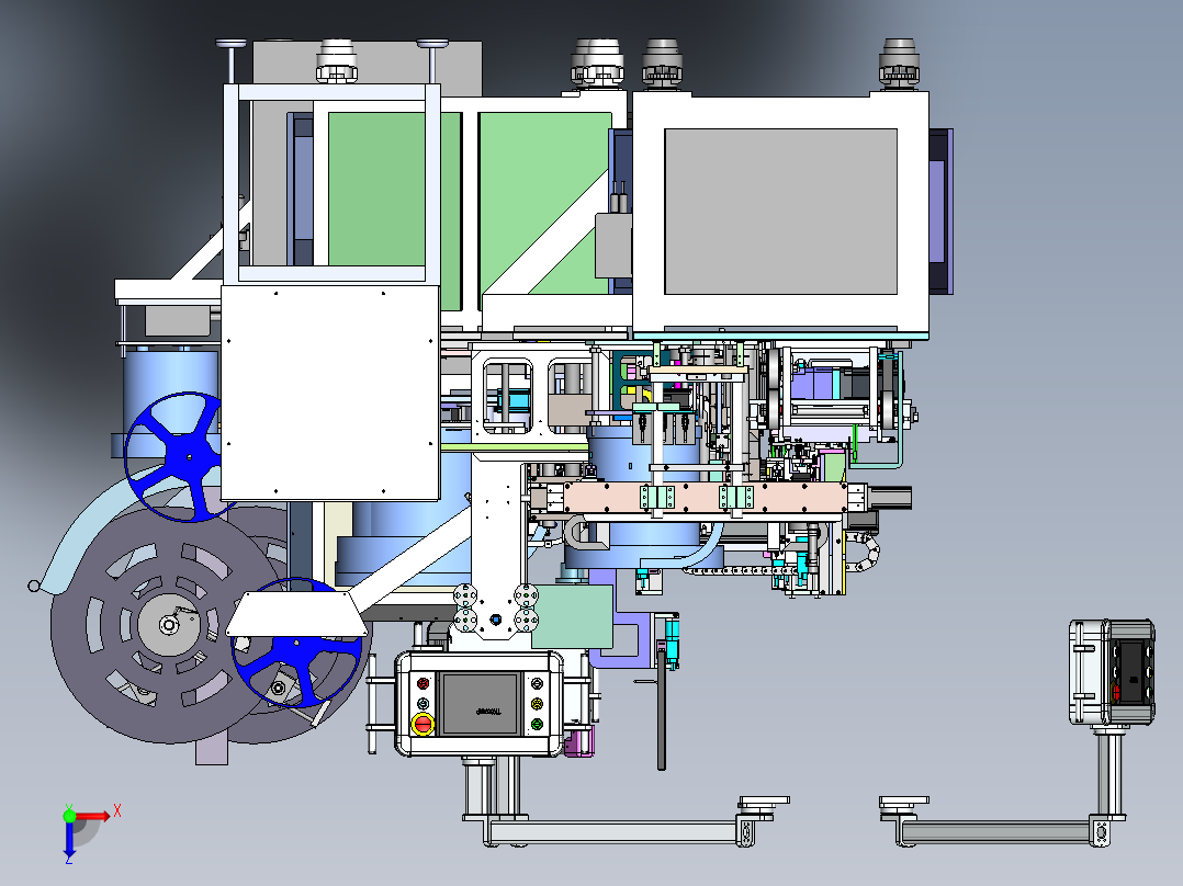 电子烟组装流水线sw17俯视图