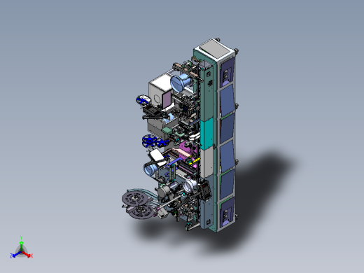 电子烟组装流水线sw17正等轴测缩略图