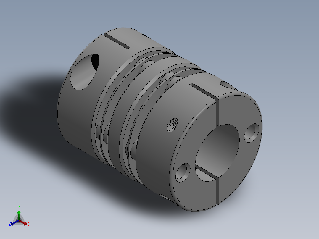 联轴器正等轴测图