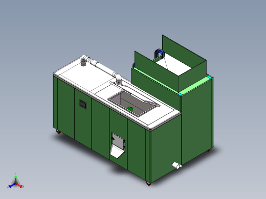 厨余垃圾生化处理有机肥设备 sw2013正等轴测缩略图