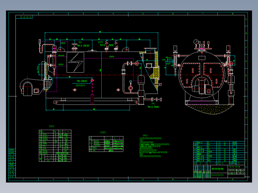 卧式内燃燃油燃气蒸汽锅炉