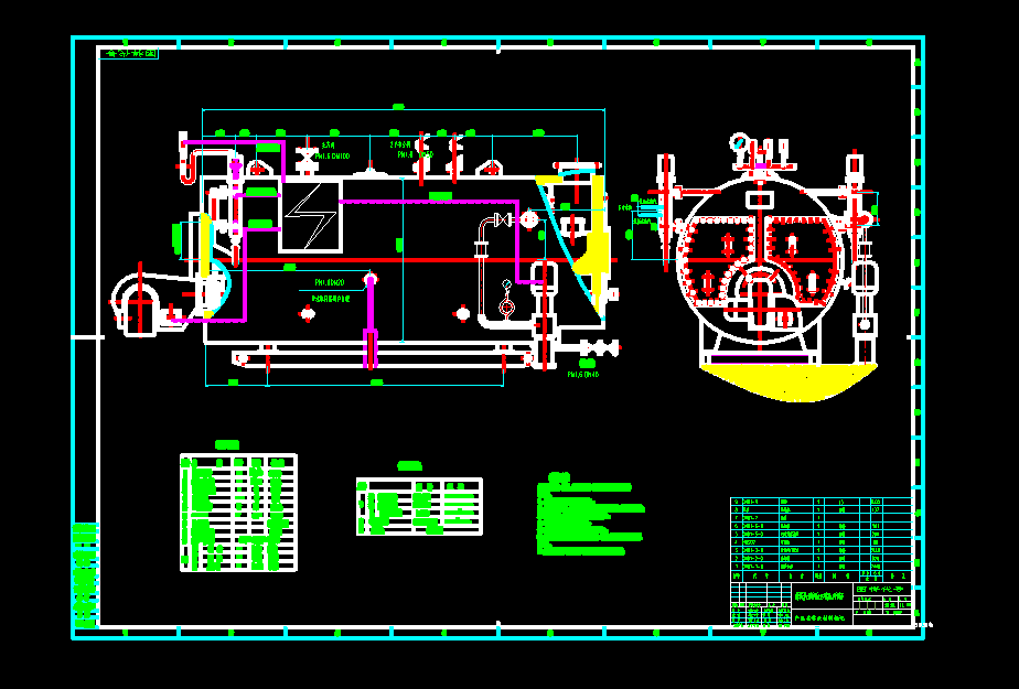 卧式内燃燃油燃气蒸汽锅炉