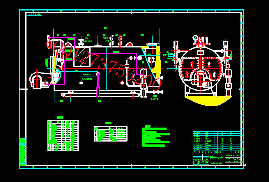卧式内燃燃油燃气蒸汽锅炉