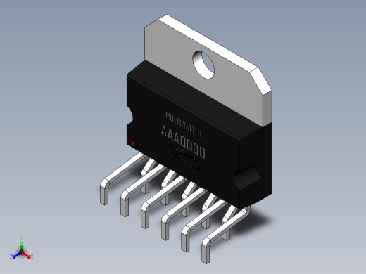 multiwatt-ST 封装-MULTIWATT-11正等轴测缩略图