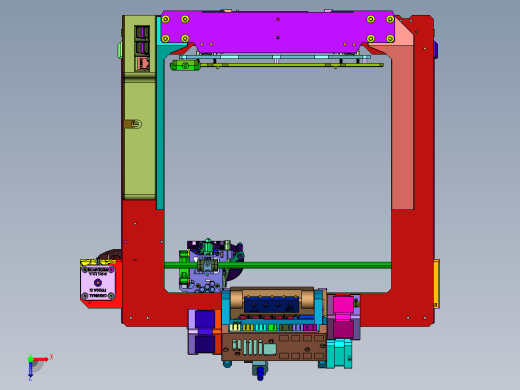 碳纤维PrusaMK3S专业3D打印机俯视缩略图