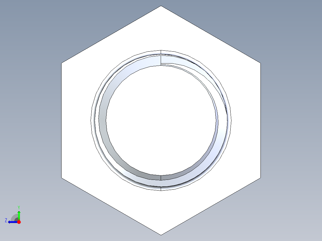 UNC 六角螺栓-Hex Bolt 1.000-8 x 4右视图