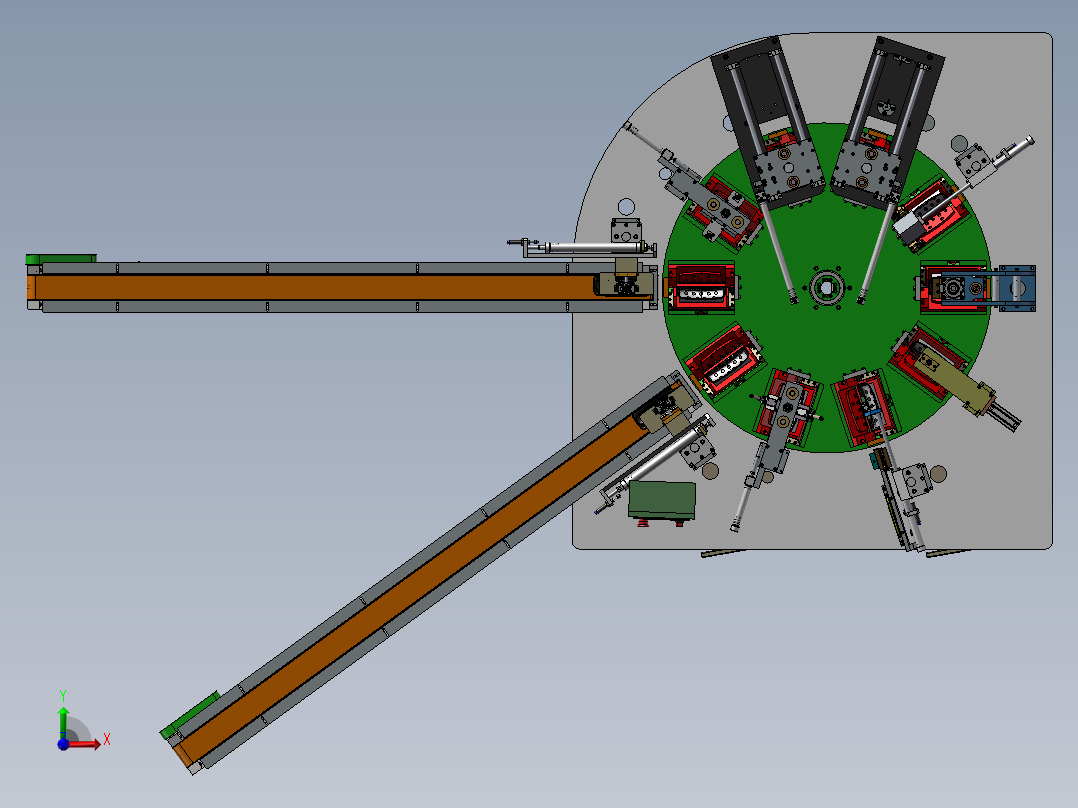 眼镜盒装配机前视图