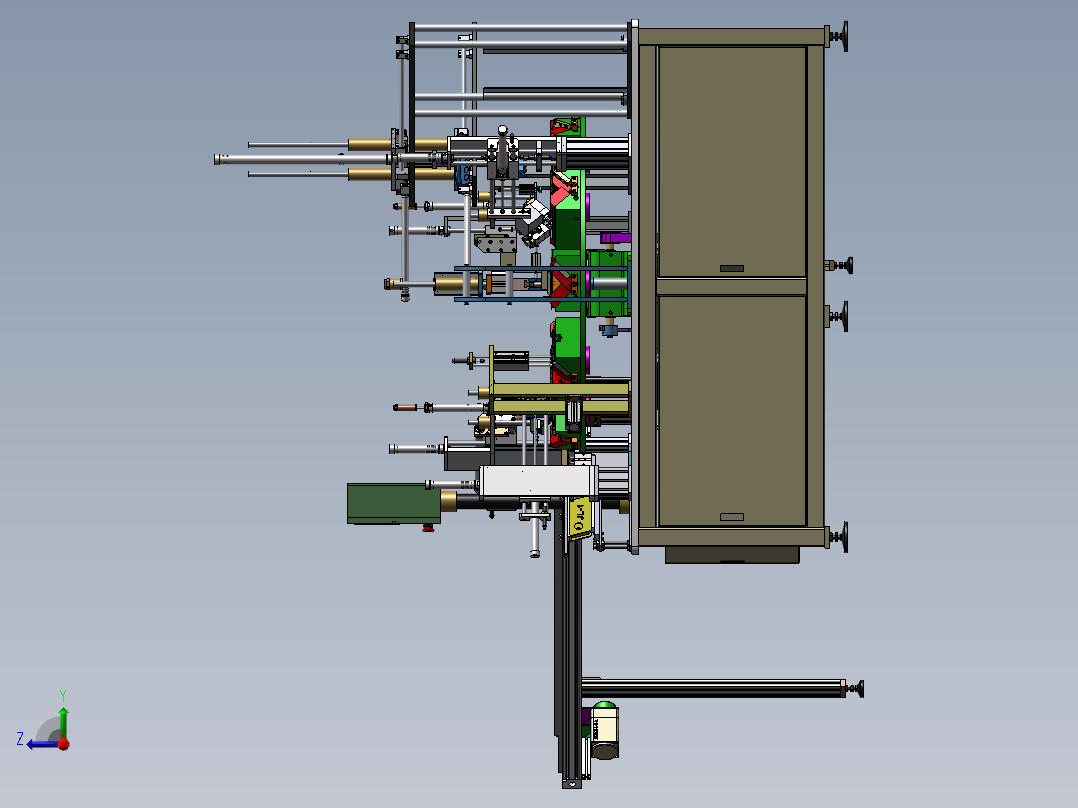 眼镜盒装配机右视图