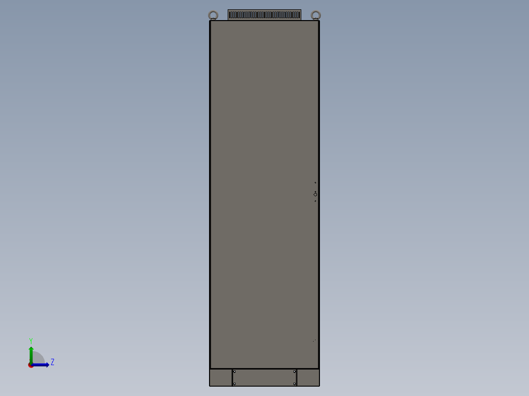 仿威图柜左右不可拆左视图