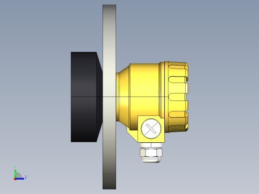 超声波设备-TRANSMITTER-RANGE-15m-49.2ft-PP-BODY-4-20-mA-2-WIRE-ANSI-Flange-5in左视缩略图