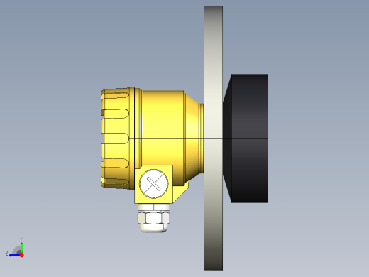 超声波设备-TRANSMITTER-RANGE-15m-49.2ft-PP-BODY-4-20-mA-2-WIRE-ANSI-Flange-5in右视缩略图