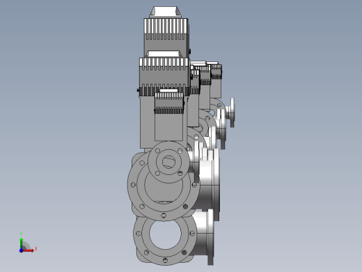 电动三通球阀换向球阀16款前视缩略图
