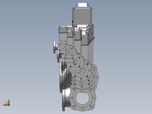 电动三通球阀换向球阀16款后视缩略图