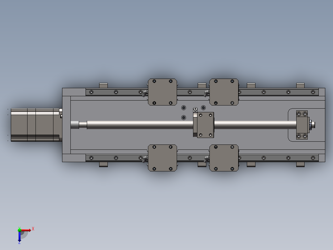 十字滑台模型SW三维图=1053583==35俯视图