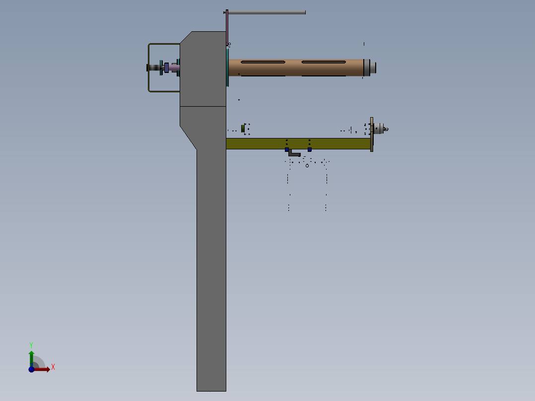 枕式包装机前视图