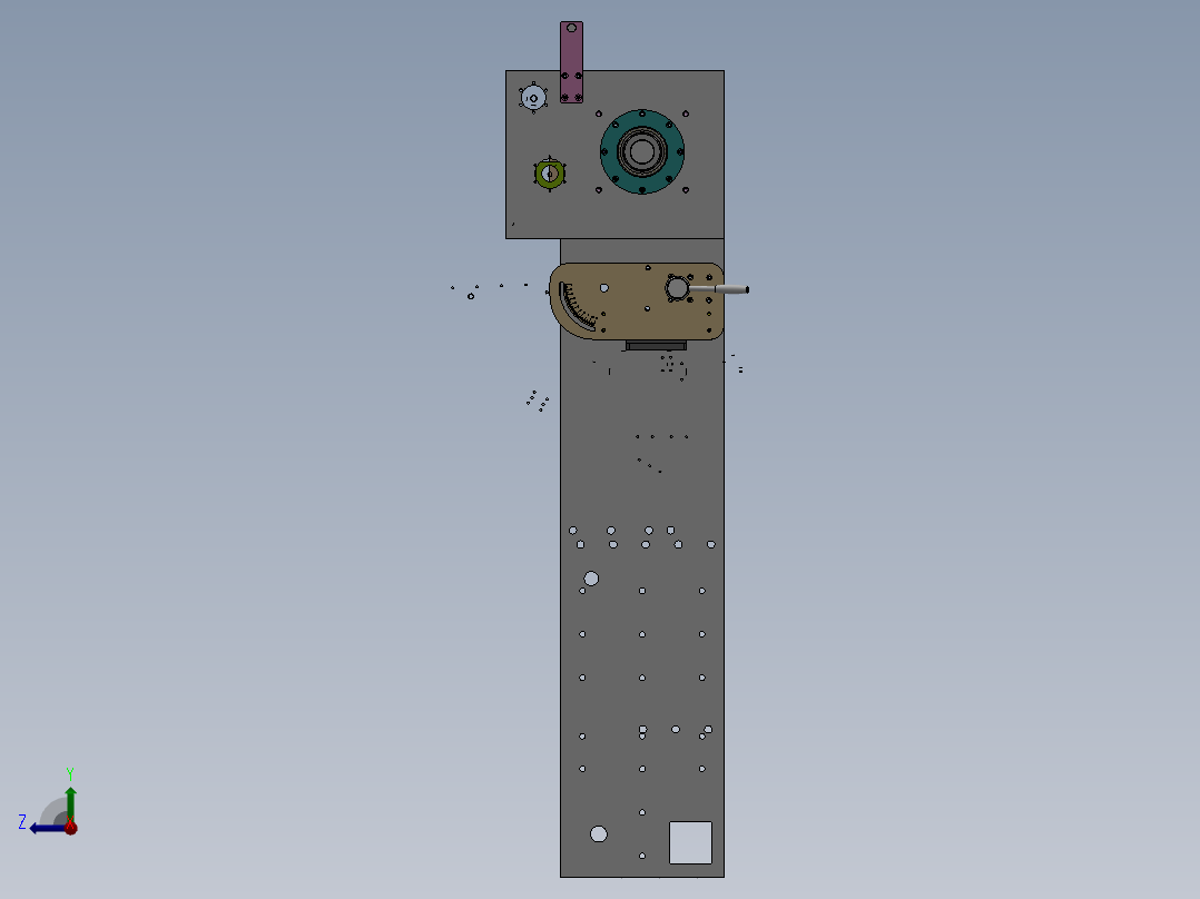 枕式包装机右视图