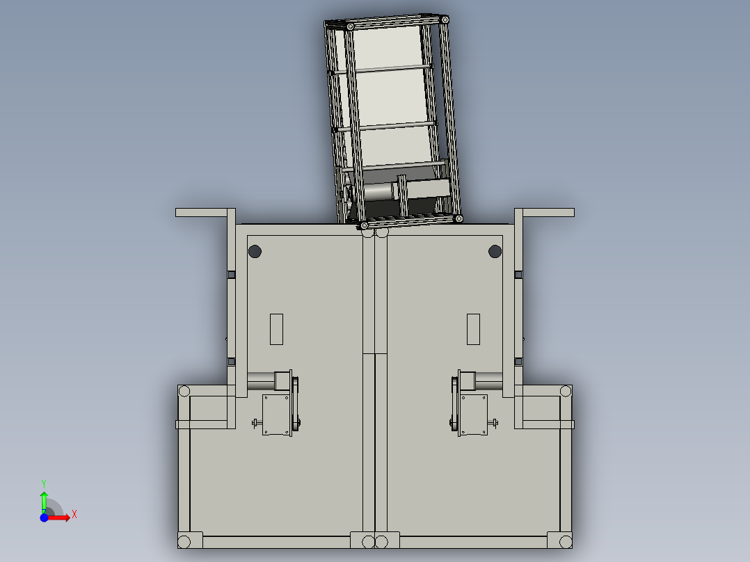 开关按钮组装机前视图