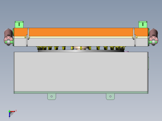 Q414-磨抛机送料机构设计【三维SolidWorks】俯视缩略图
