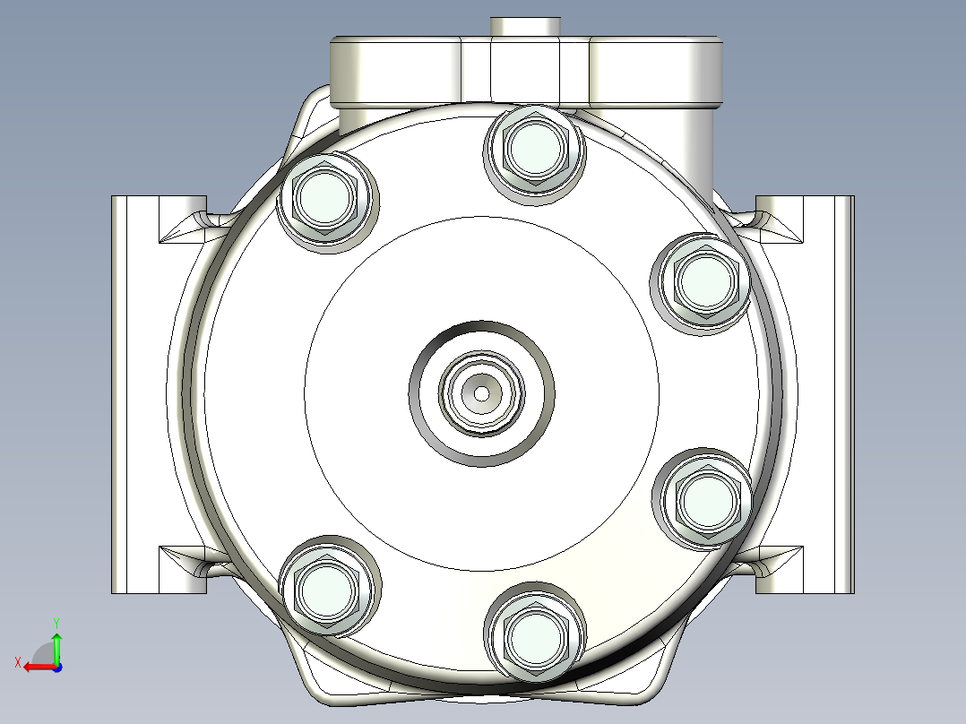 空调压缩机--stp后视图