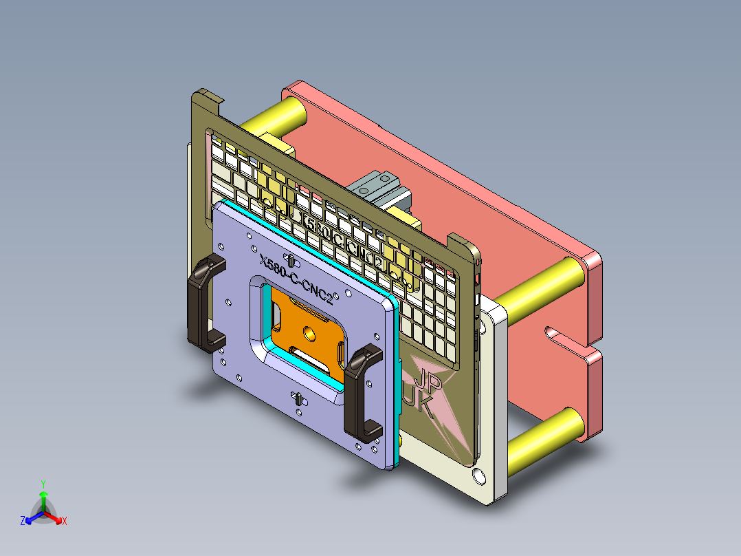 X580-C-CNC2-1228正等轴测图