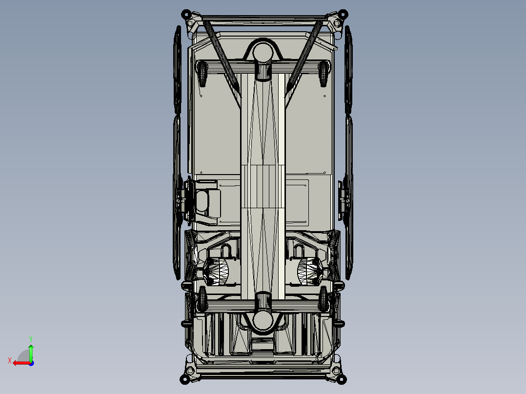 医院医护床MAB6后视图