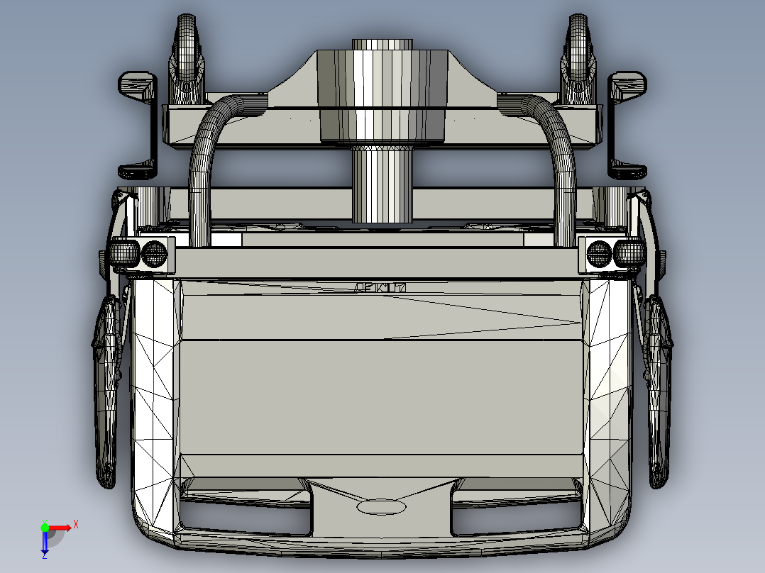 医院医护床MAB6俯视图