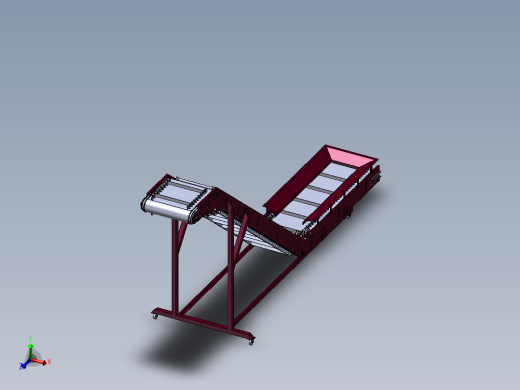 大倾角提升机模型