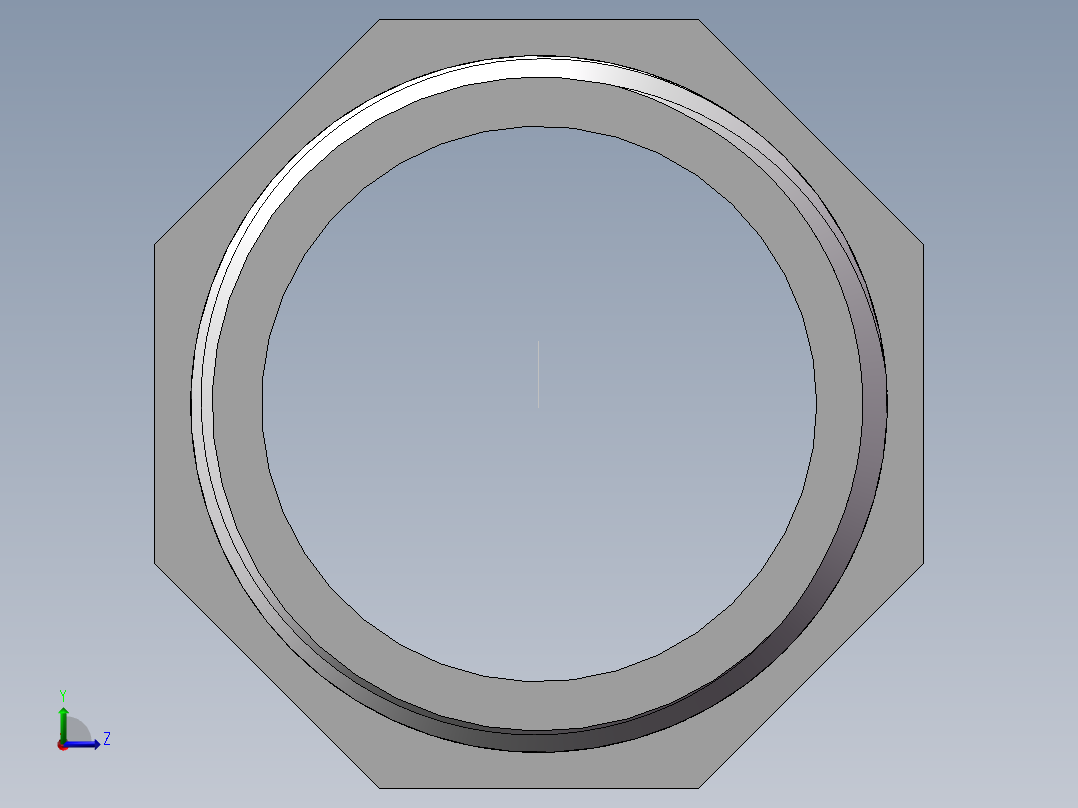 对丝-六角等径 DN25左视图