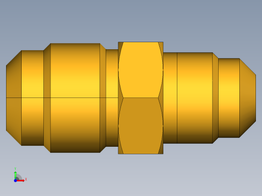 扩口式工业通用硬管接头Union Reducer 42F-8-6前视缩略图