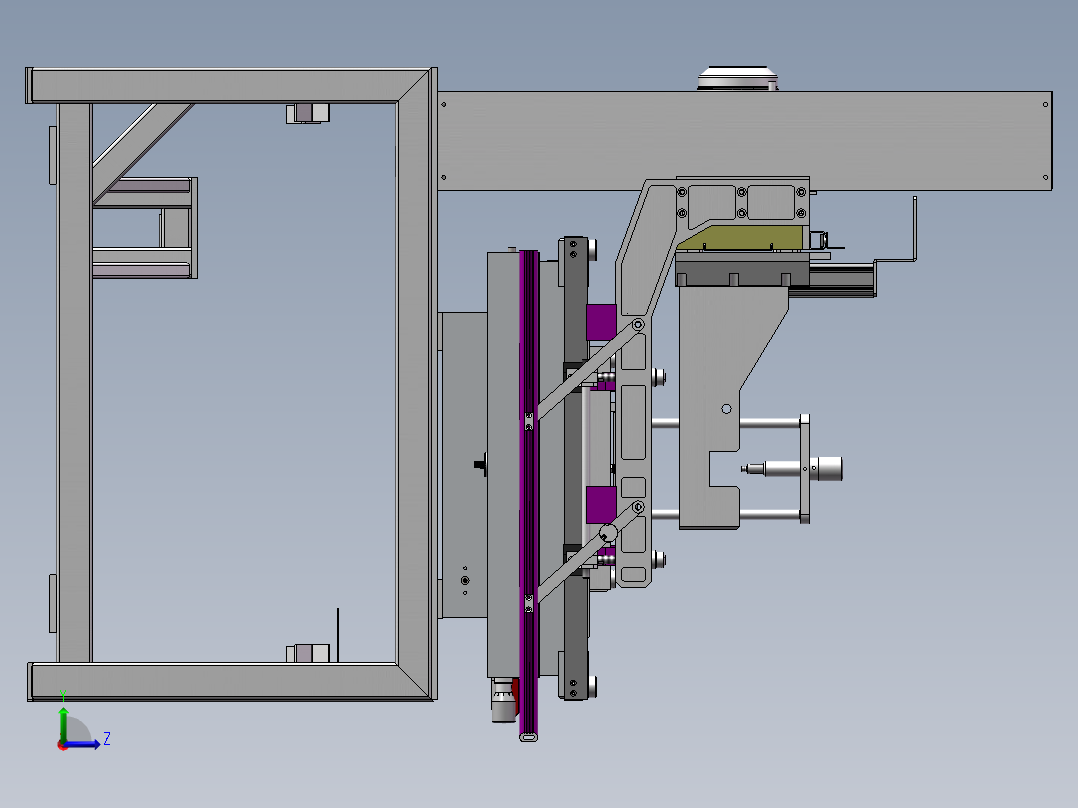 平面丝印设备（sw18可编辑+工程图）左视图