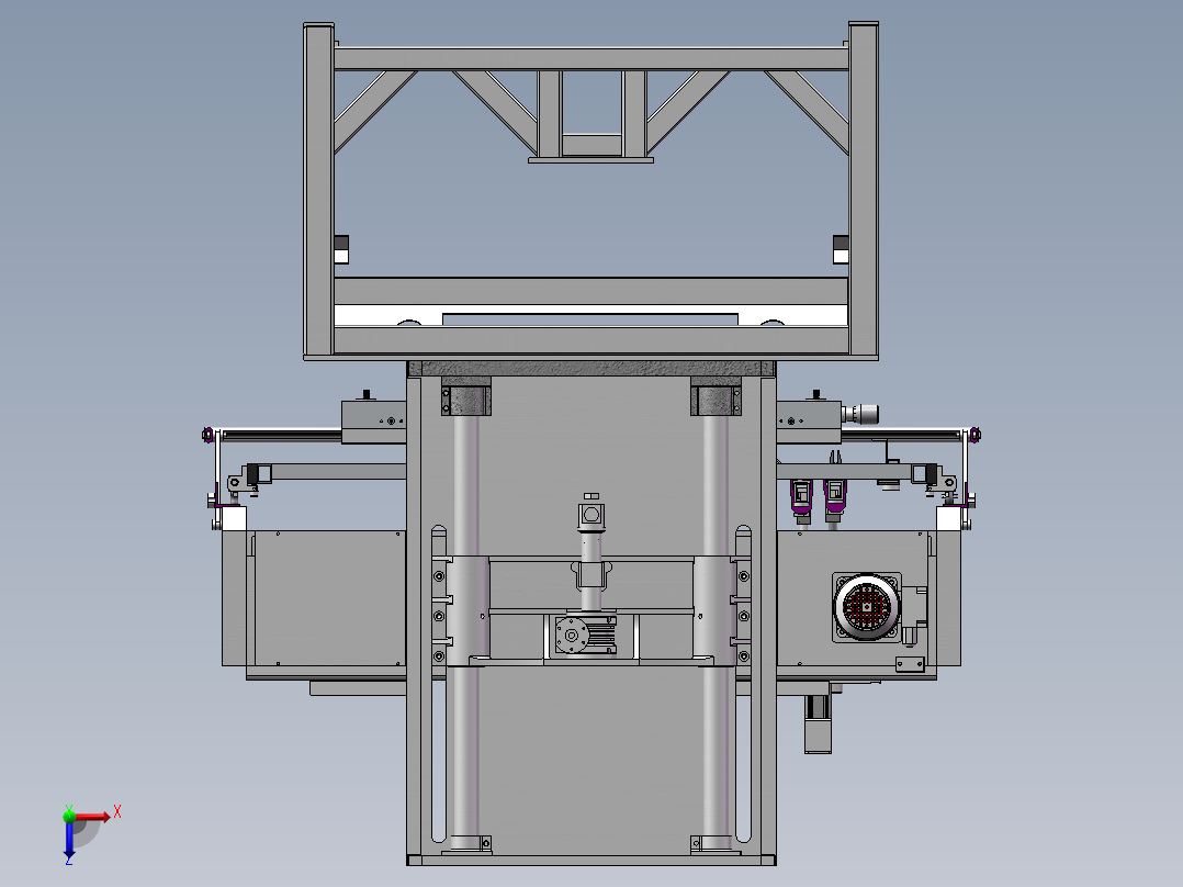 平面丝印设备（sw18可编辑+工程图）俯视图