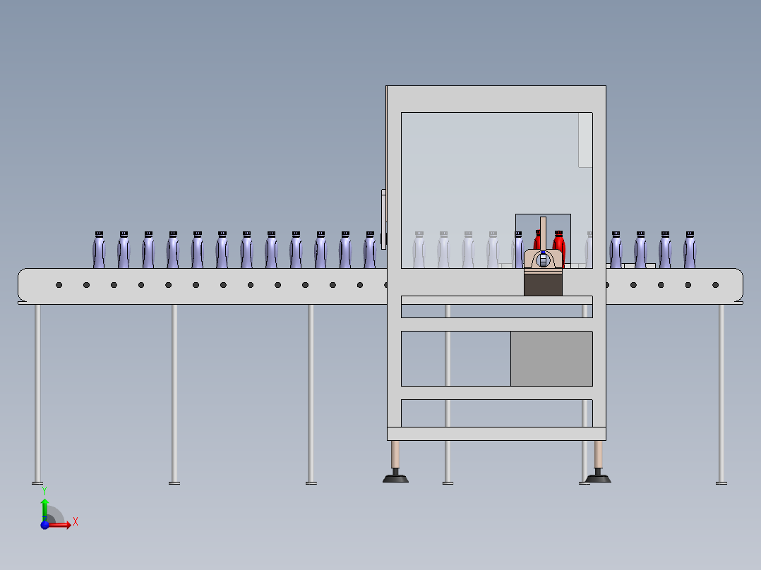 瓶子灌装检测机sw19前视图