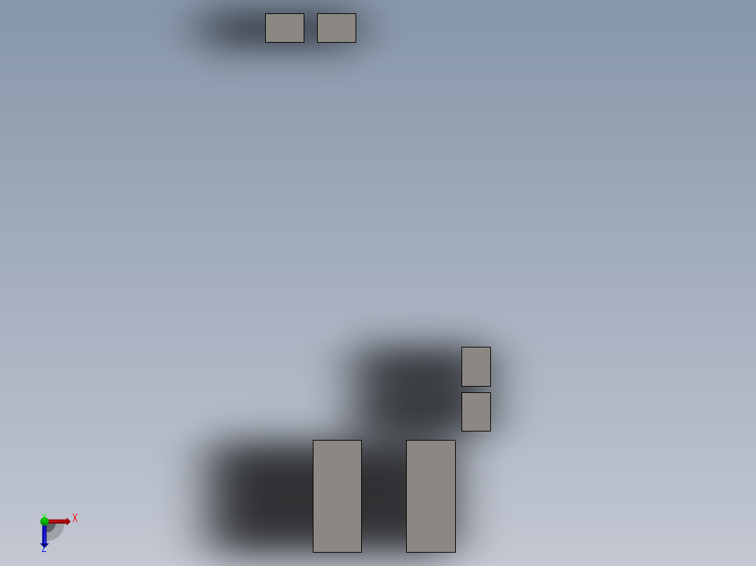 齿轮马达装配生产线sw20可编辑俯视图