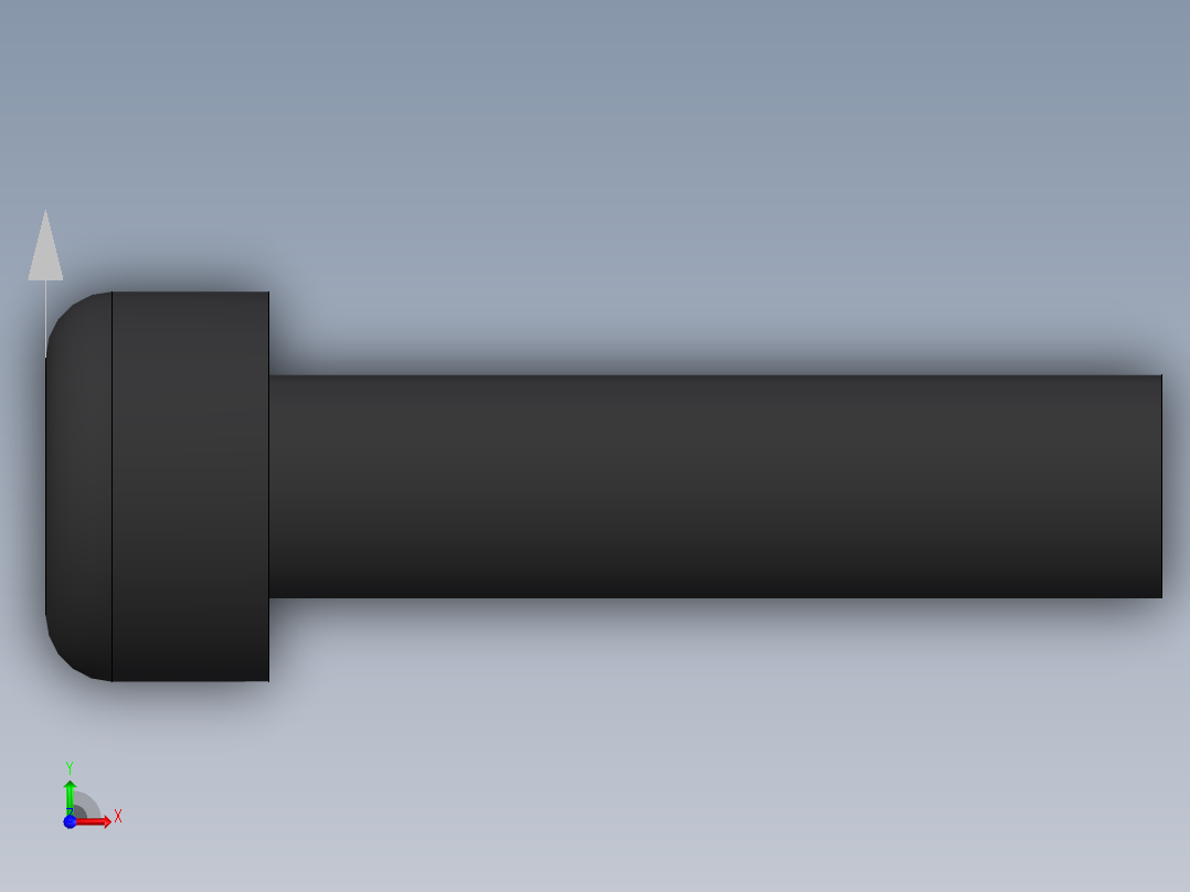 内六角圆柱头螺钉  M4×1601前视图