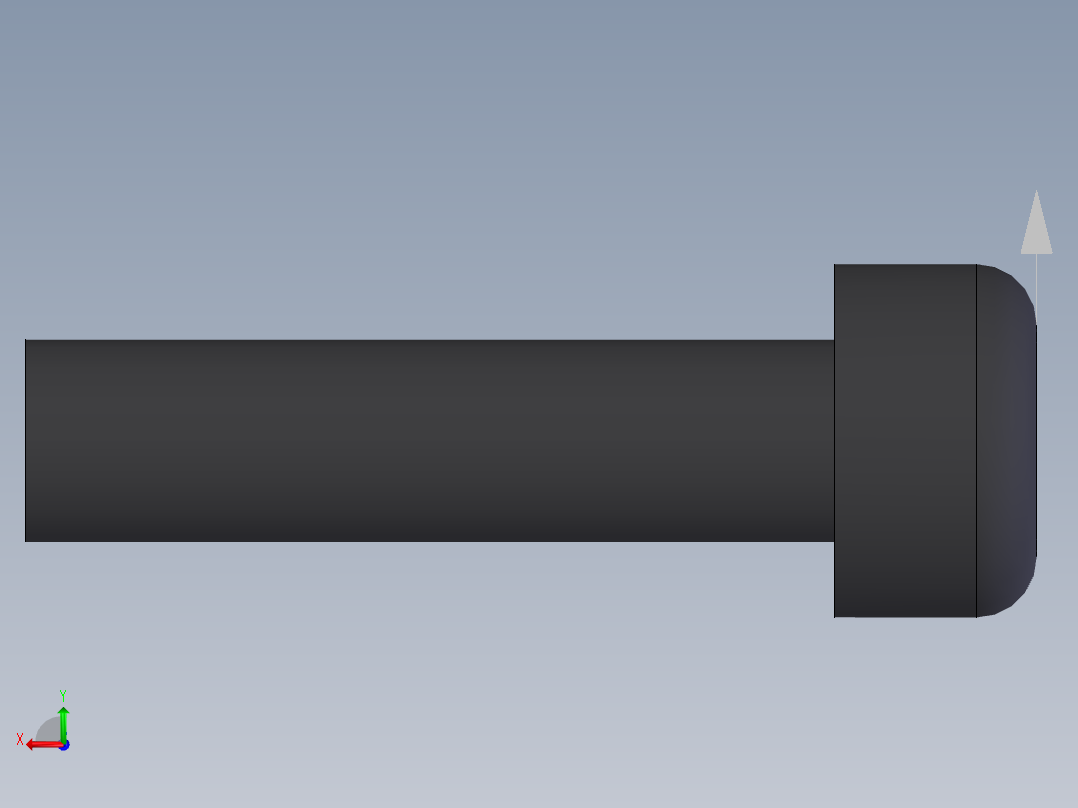 内六角圆柱头螺钉  M4×1601后视图
