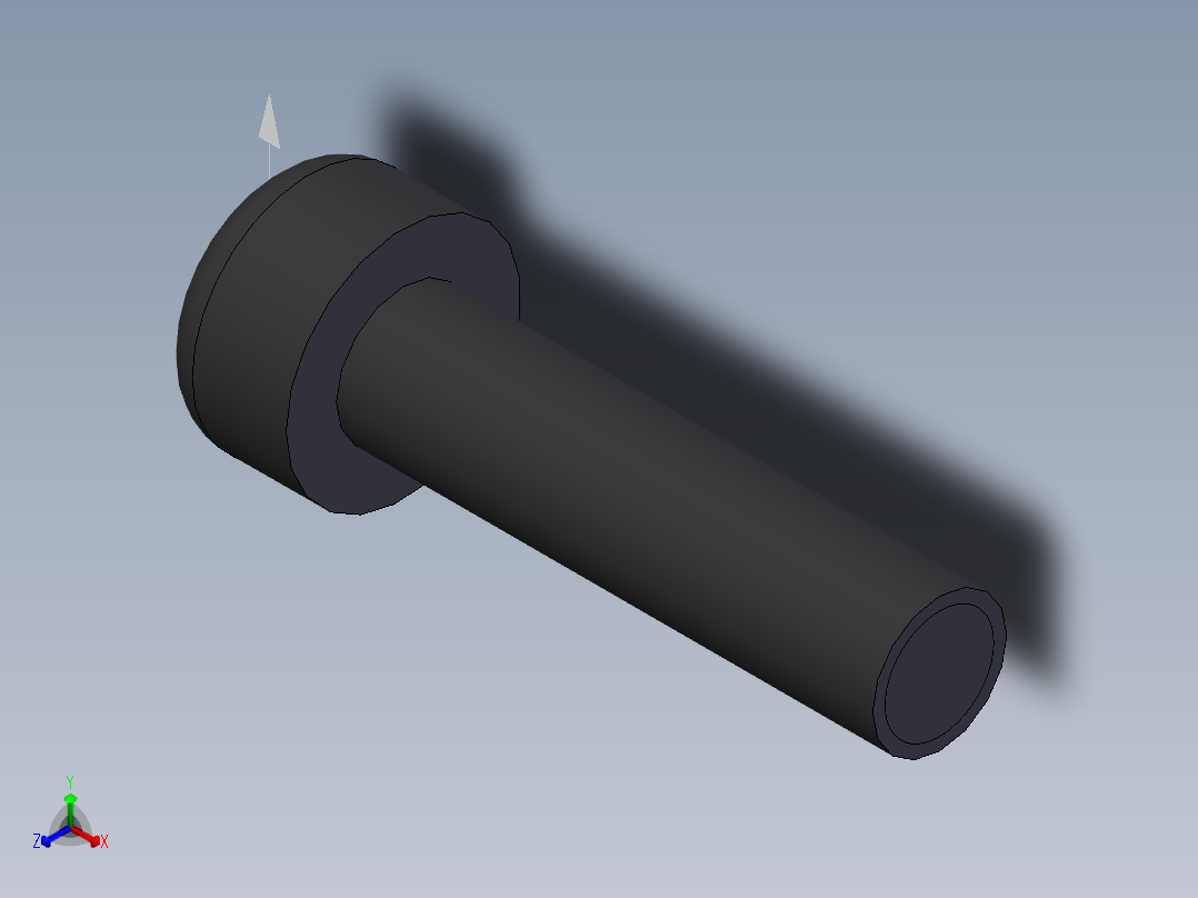 内六角圆柱头螺钉  M4×1601正等轴测图