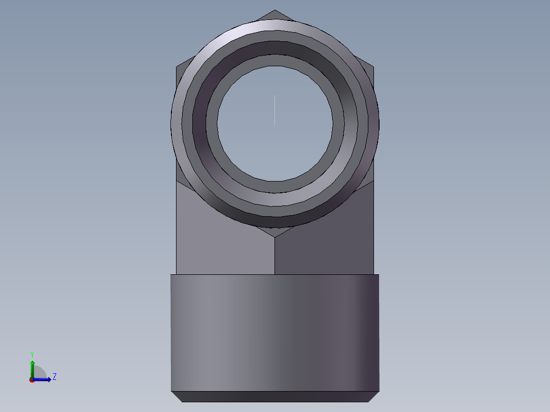 AC+AD 三通接头 T、AC-18左视图