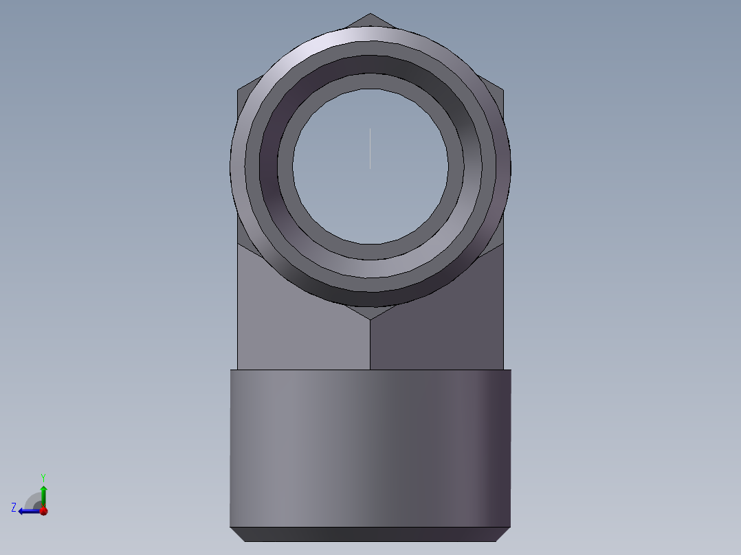 AC+AD 三通接头 T、AC-18右视图