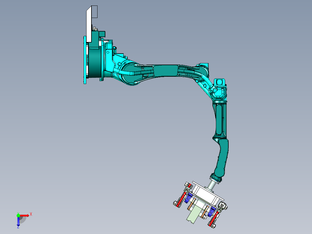 玻璃瓶柔性抱具设计俯视图