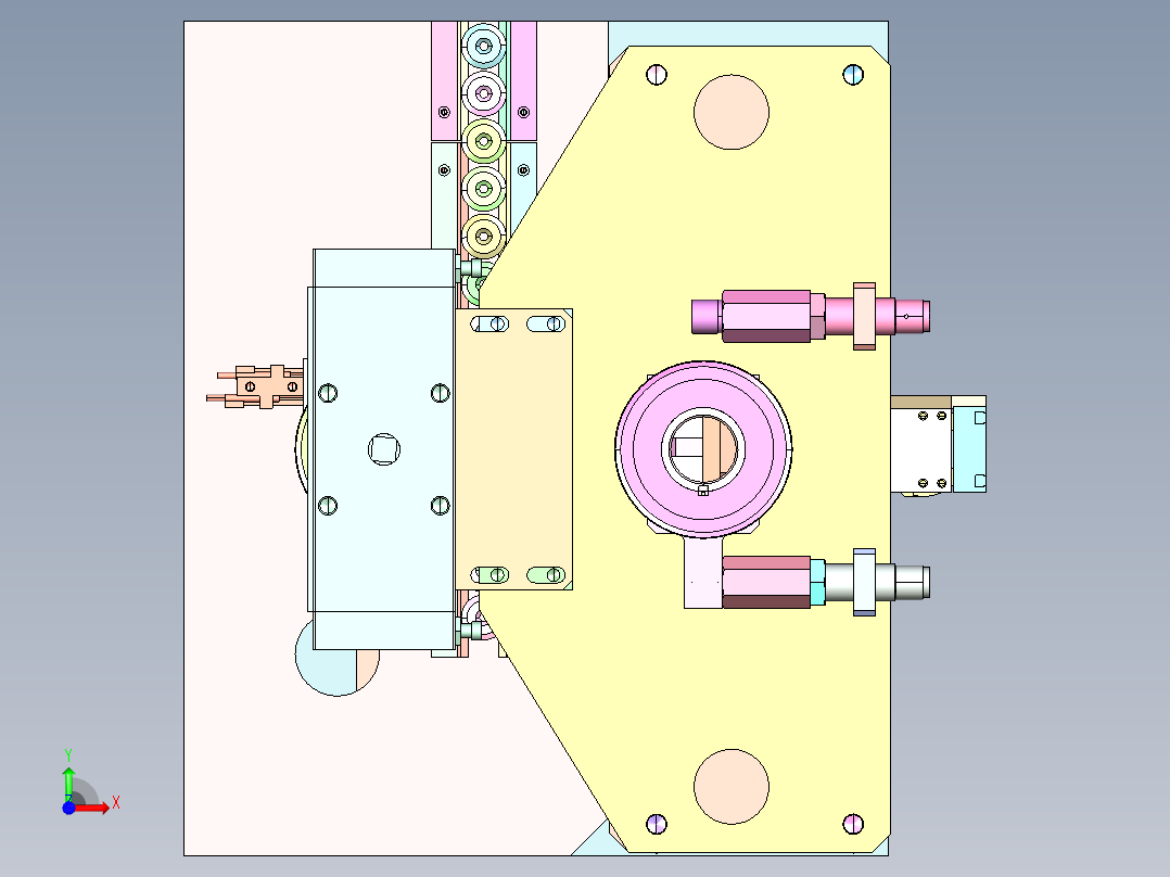 WT-570 小型家电线路板自动插针机前视图
