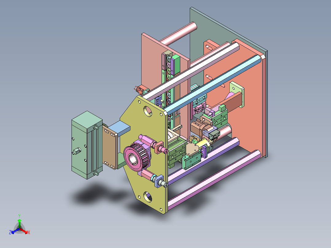 WT-570 小型家电线路板自动插针机正等轴测图