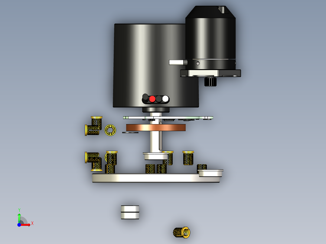 B2004226-自驱转向轮前视图