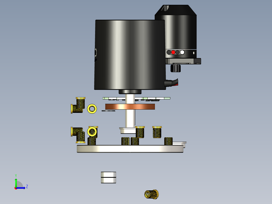B2004226-自驱转向轮左视图