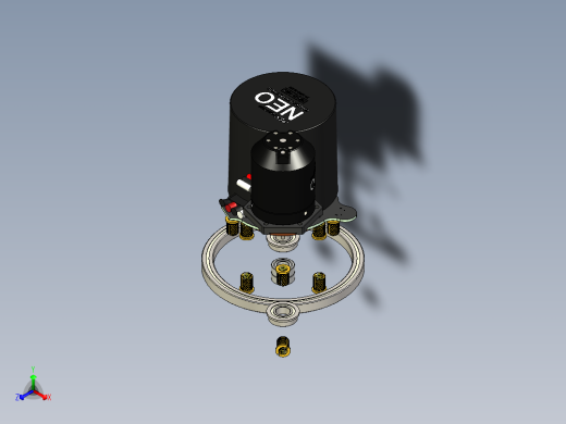 B2004226-自驱转向轮正等轴测缩略图