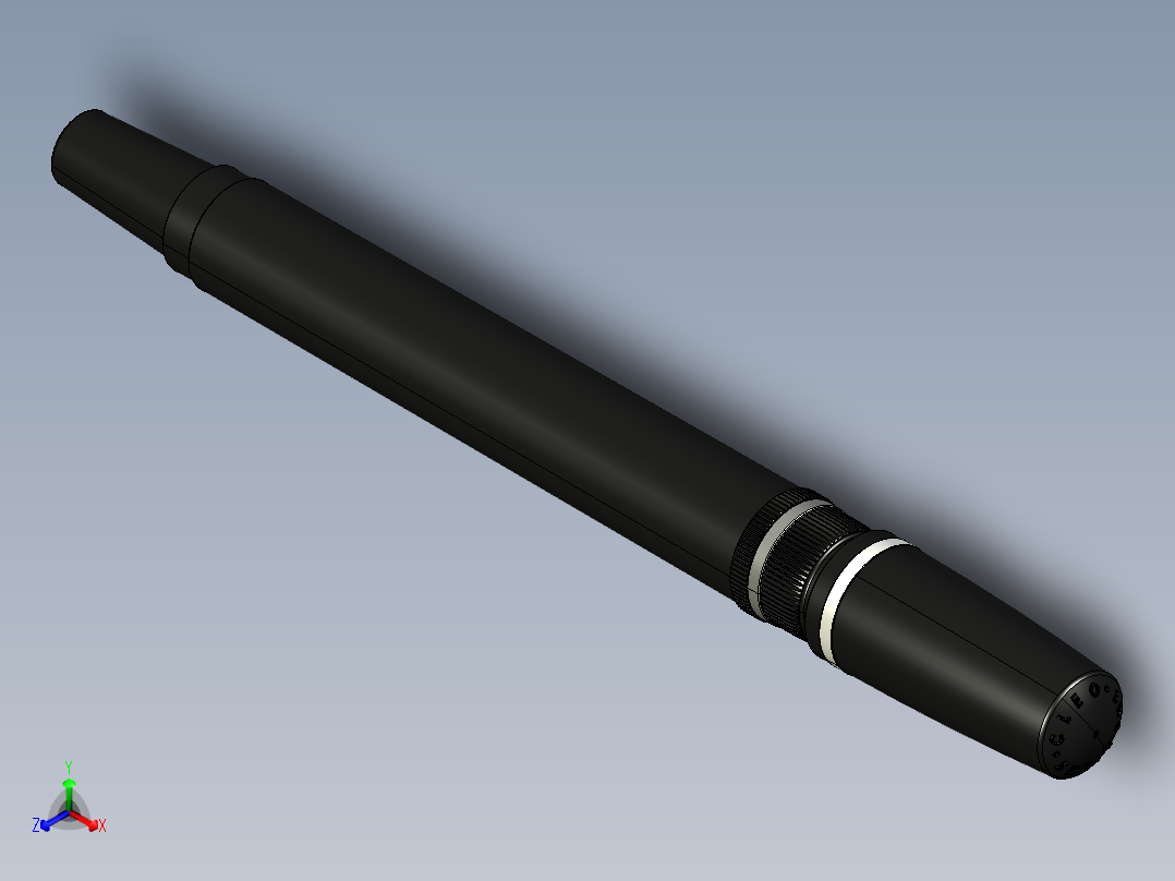 笔、中性笔、铅笔(43)正等轴测图