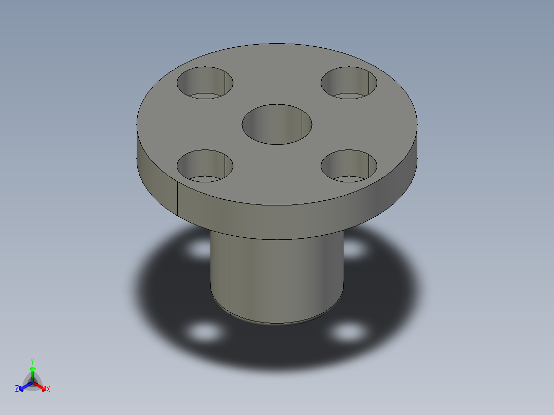 带座直线轴承 MISUMI LHFRD10正等轴测图
